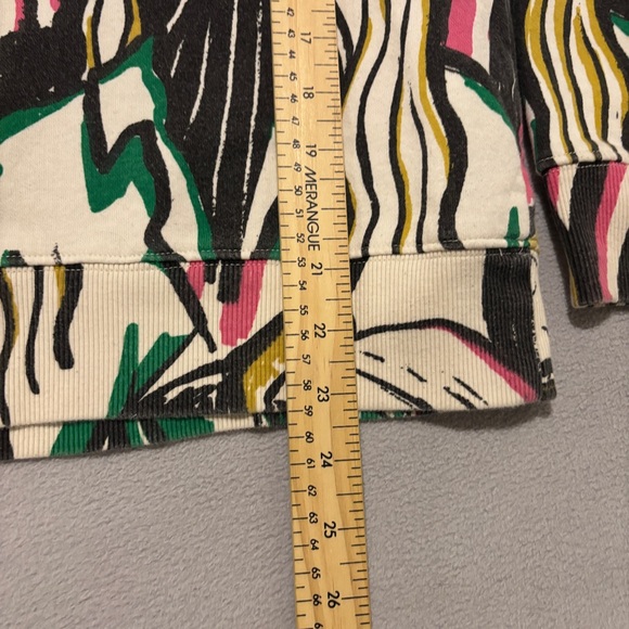 All Over Prints Lady Sweatshirt Size Medium White Graphic Chic Boho Y2K Styles - Picture 2 of 4